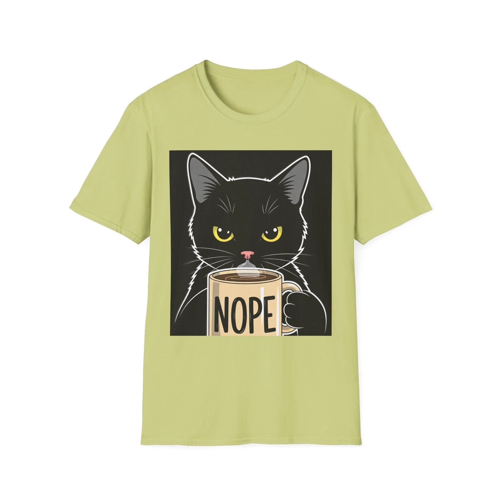Cat Graphic Tee, NOPE T-Shirt, Unisex Cat Lover Shirt, Gift for Pet Owners