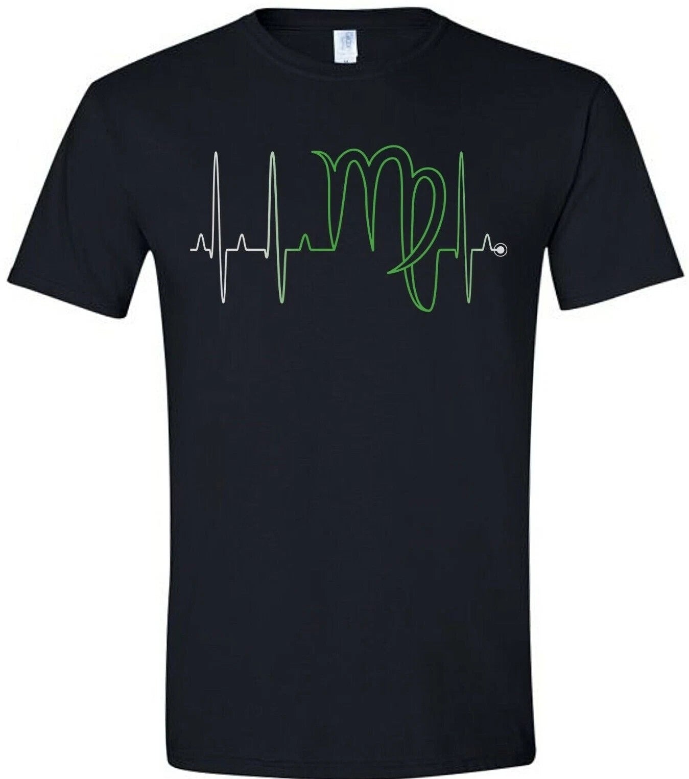 Virgo Shirt Zodiac Astrology Heartbeat EKG Shirt August September Birthday Gift