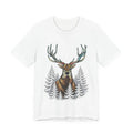 Majestic Deer with Pines T-Shirt | Woodland Stag Tee