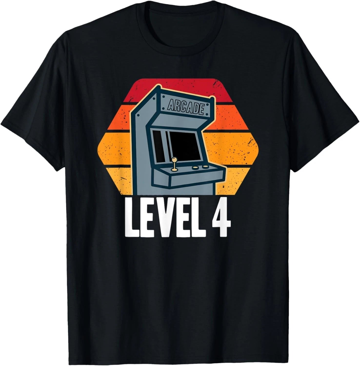 4th Birthday 4 Years Old Video Game Level 4 Retro Gamer Gift Unisex T-Shirt