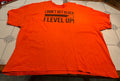 Men's Orange I Don't Get Older I Level Up Graphic T-shirt 3XL? Short Sleeve VGC