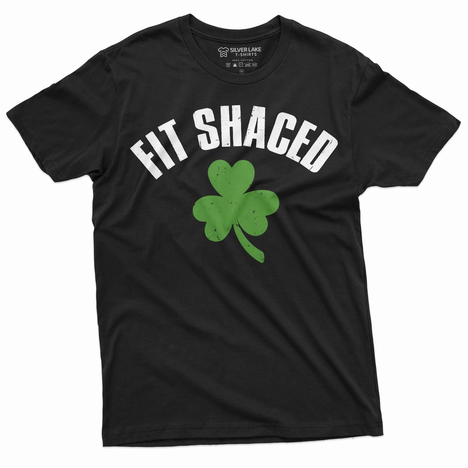 Men's Fit Shaced Funny T-shirt St Patrick's Drinking Party Pub Tee Clover Shirt