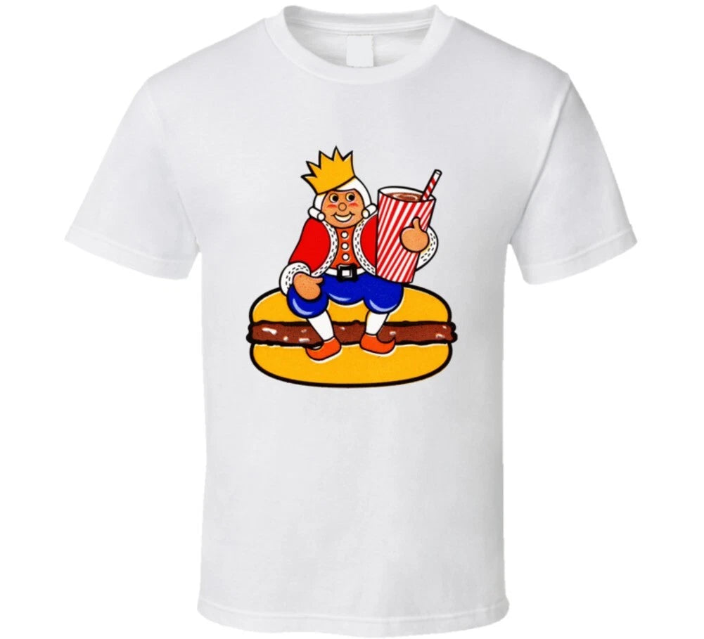 Vintage Retro Burger King Logo Hamburger 60s Foodie Food T Shirt