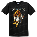 Megadeth Guitarist Heavy Metal T Shirt Electric Guitar Concert Graphic Art Tee