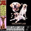 Beautiful Yellow Lab Custom Show Dog Art Style Yellow Lab Dog T-shirt 810