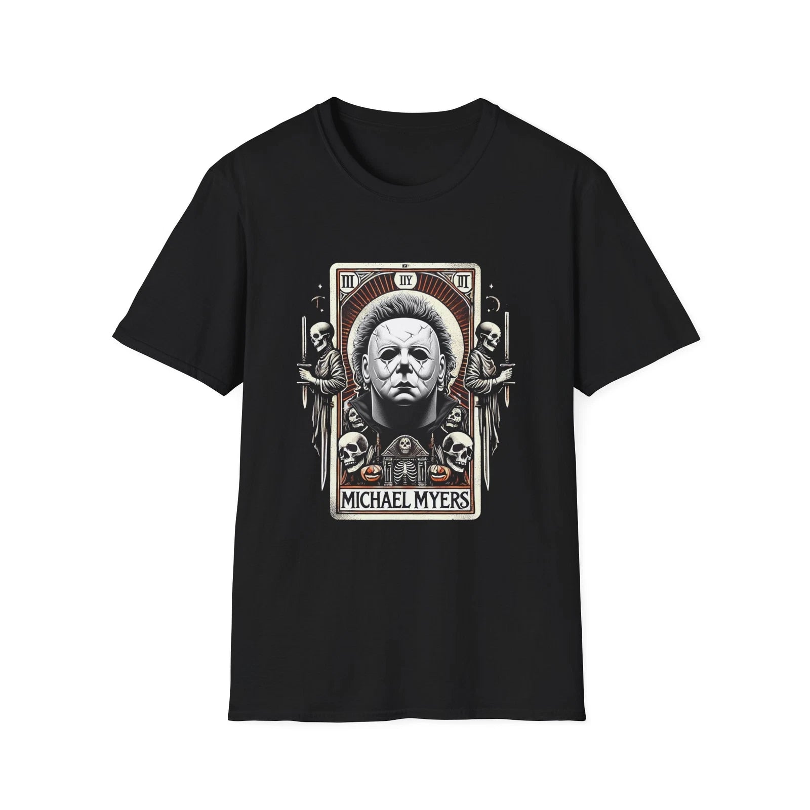 Michael Myers Tarot Card T-Shirt – Halloween Horror Slasher Tee
