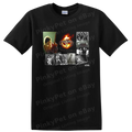 Rock Guitar Fire Graphic T Shirt Vintage Concert Music Fan Tee