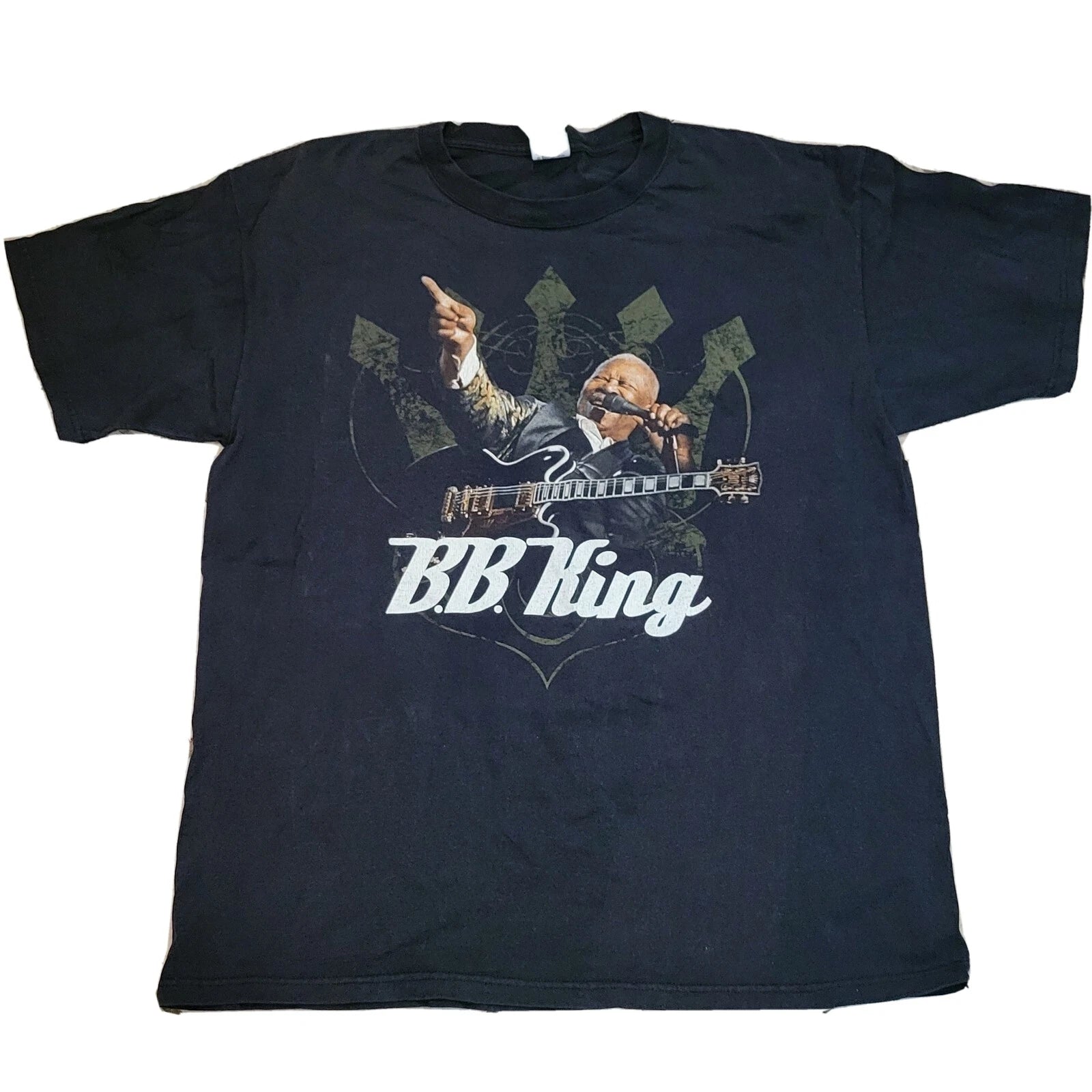 Vintage B.B. King Live 2008 Graphic T Shirt XL Tour Tee Concert Blues Guitar Y2k
