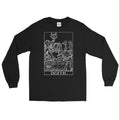 Death Tarot Card Shirt Headless Horseman Spooky Halloween Unisex Long Sleeve Tee
