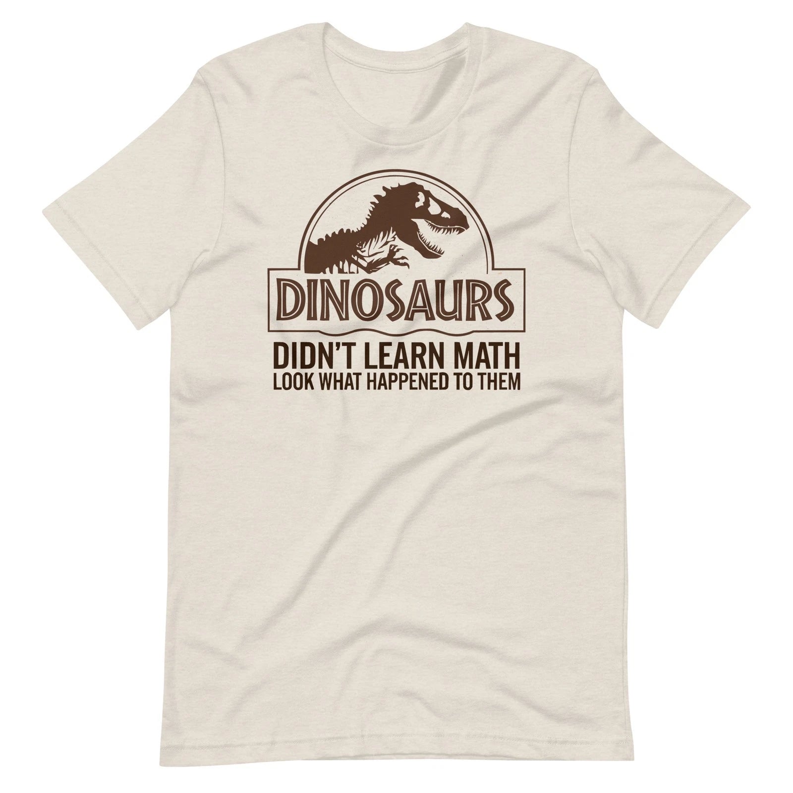 Dinosaurs Didn't Learn Math, Funny Math Teacher Dinosaur School Teacher Shirt