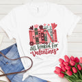 Valentine's Day Bookworm Graphic Tee, Anti-Valentine Gift, Single Awareness Day
