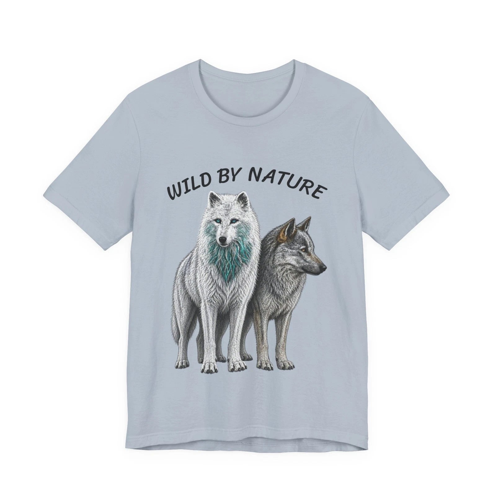 Two Wolves Illustration Tee | Wolf Graphic Shirt