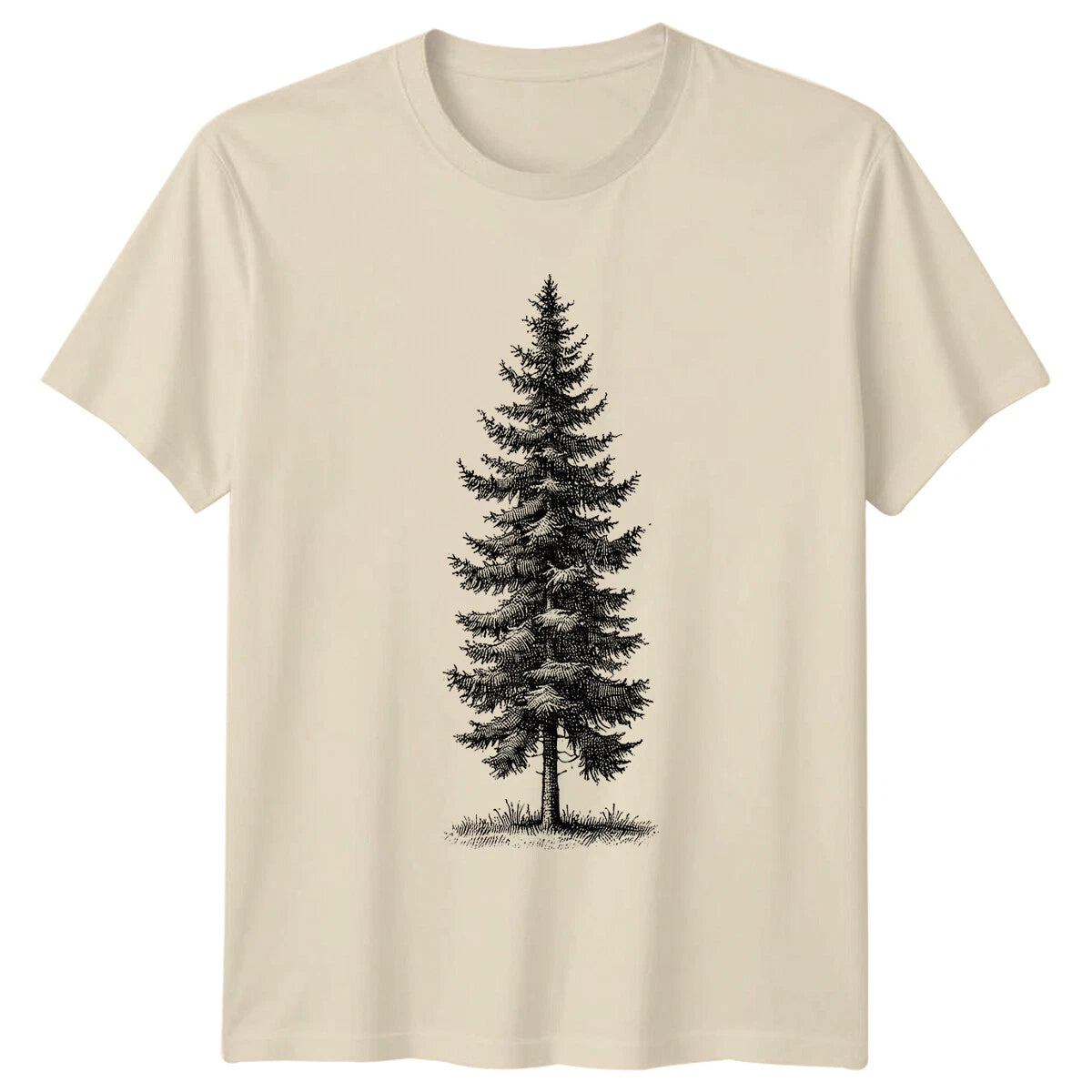 Vintage Pine Tree Forest Nature Lovers Graphic T-Shirt