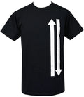 Mod Arrows T-Shirt Black & White Directional Print 60s Style Clothing Scooter