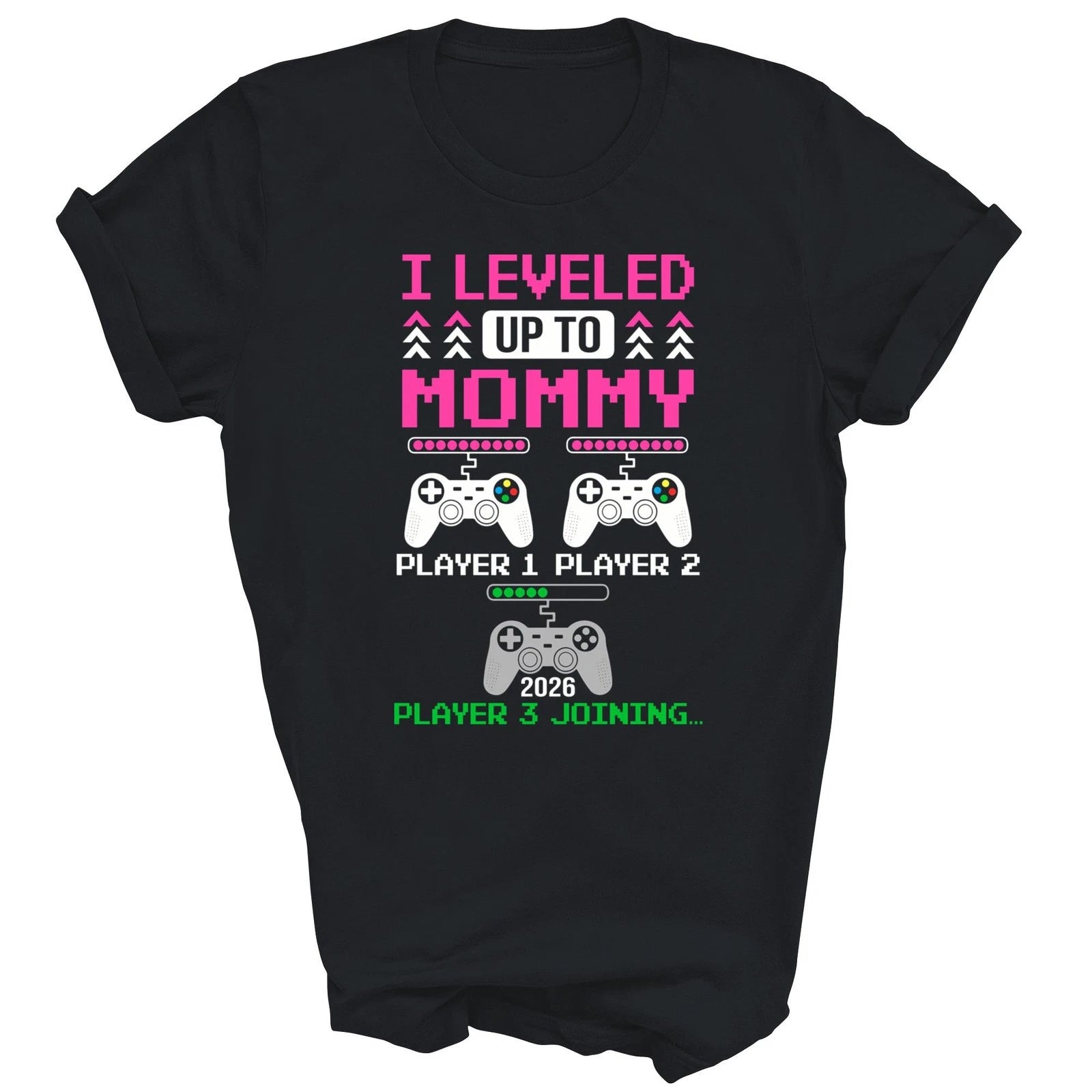 Leveled Up To Mommy Again Gamer Est 2026 Unisex Shirt Gift