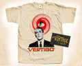 Vertigo T SHIRT Tee Movie Poster Vintage Natural Shirt sizes S - 5XL