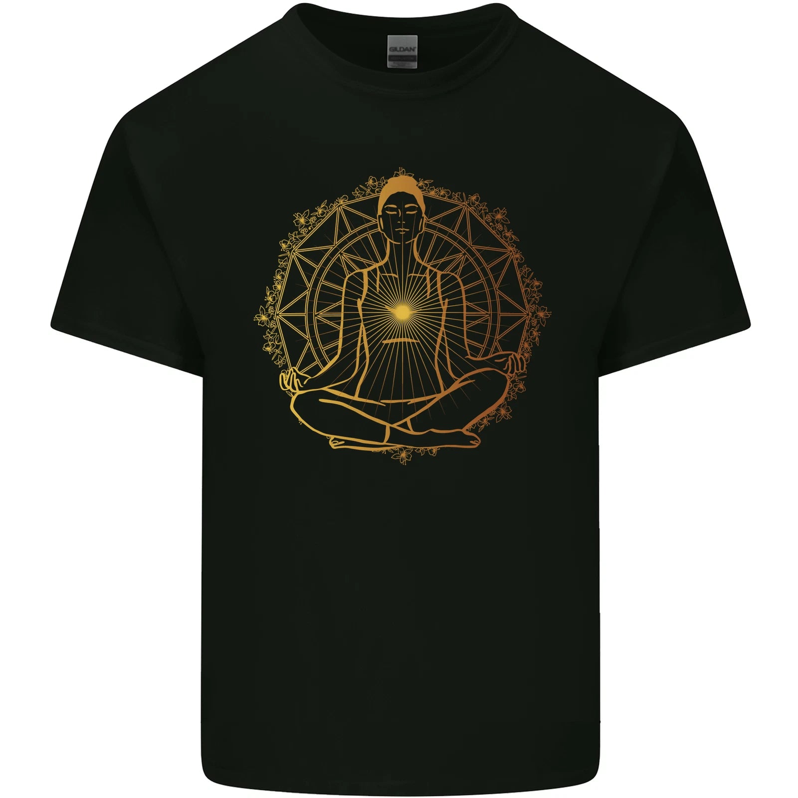 Spiritual Yoga Meditation Peace Mens Light Cotton T-Shirt