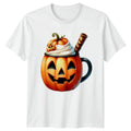 Spooky Pumpkin Spice Latte Mug T-Shirt Pumpkin Spice Halloween Gift For Him Her