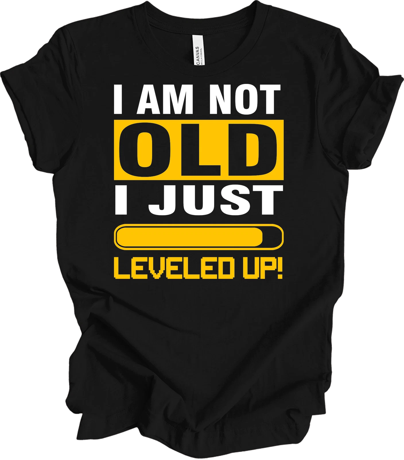 I Level Up Gamer Funny Birthday Shirt Leveled Up Not Old Gaming Geek Gift Tee