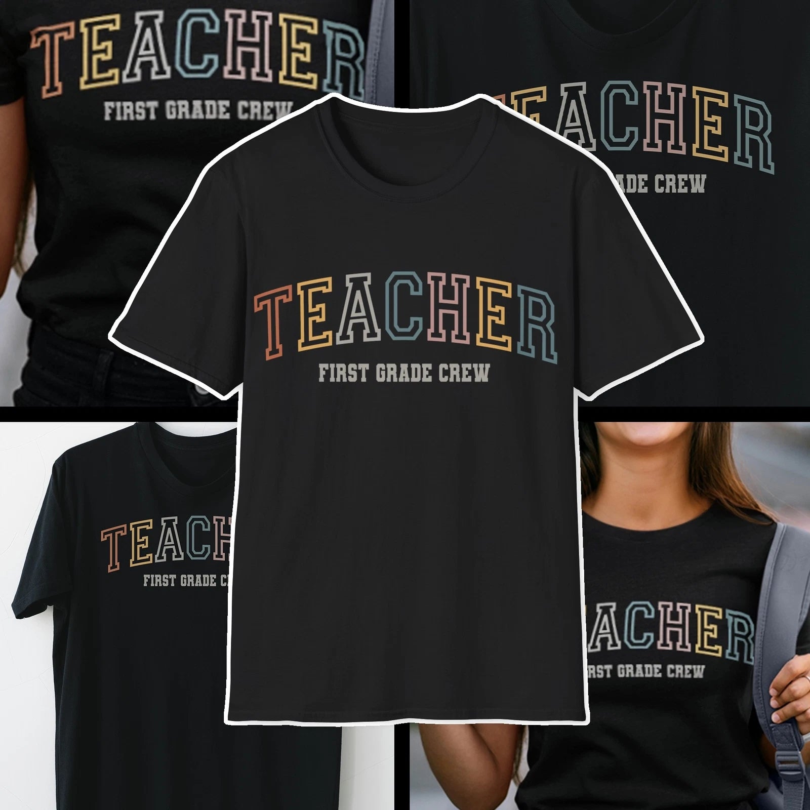 Retro first grade teacher shirt, 1st grade teacher shirt for first day of school