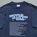 Vintage Y2K Adult Humor Tee Shirt Quote Joke Over The Hill Comedy drug XL