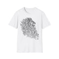 Color your own shirt Floral Lion Illustration T-Shirt | Botanical Lion Tee