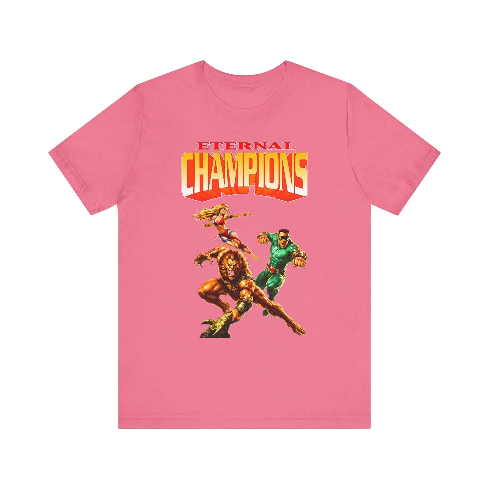 Eternal Champions Genesis Retro Style Cover Art Unisex Jersey Short Sleeve Tee