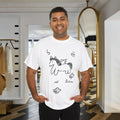Cute Doodle Winged Pony T-Shirt Minimal Hand Drawn Unicorn Love Graphic Tee