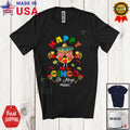 Happy Cinco De Mayo; Amusing Custom Name Mexican Sombrero Donut With Taco Shirt