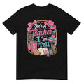 She's A Teacher I Can Tell Funny Cowgirl Western Teacher Graphic T Shirt Gift