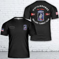 Custom Name US Army 173rd Airborne Regiment Retro T-Shirt 3D