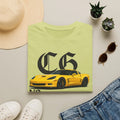 Yellow Corvette C6 V8 T-Shirt | Sports Car Graphic Tee
