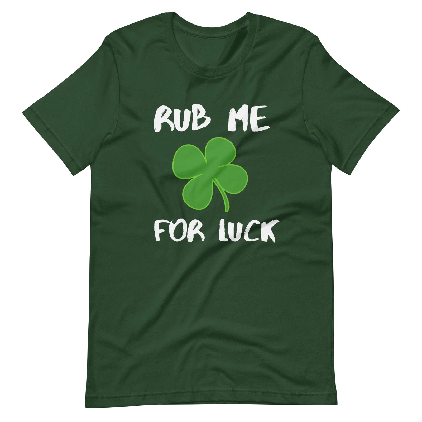 Rub Me For Luck Clover St. Patrick's Day Funny Unisex t-shirt S-4X