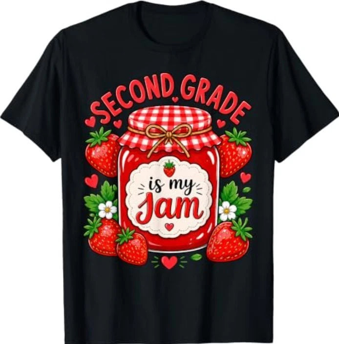 Grade is My Jam Strawberry Back to School Student T-Shirt