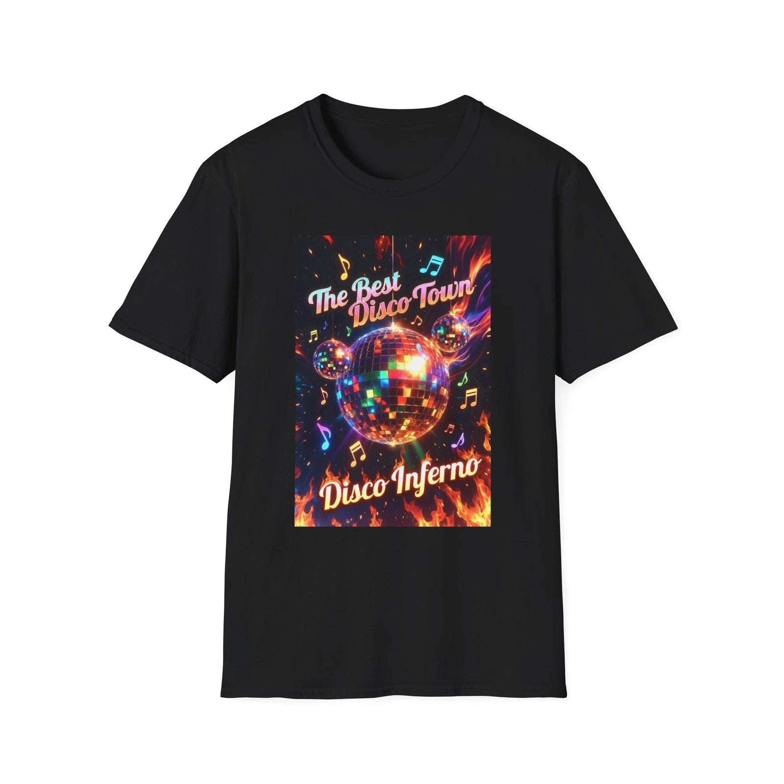 The Best Disco Town T-Shirt | Retro Disco Mirror Ball Tee