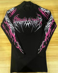 Breathedivinity Striped high-elastic sports tight long-sleeved shirt