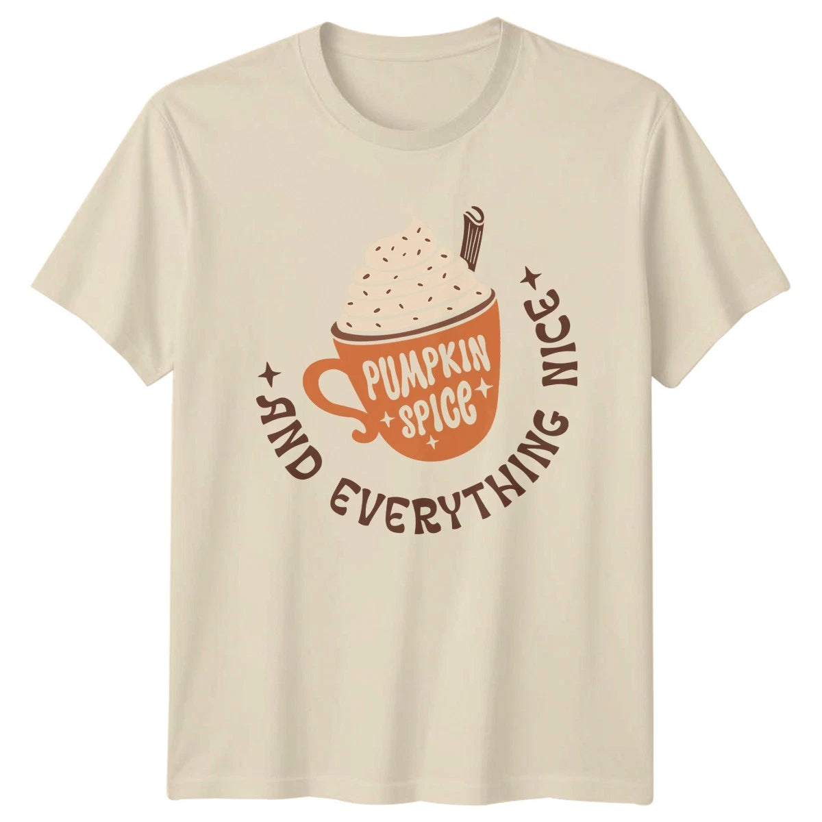 Pumpkin Spice And Everything Nice Womens T-Shirt Pumpkin Spice Latte Fall Season