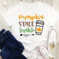 Pumpkin Spice Latte Junkie T shirt - Hello Fall -  %100 Premium Cotton