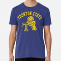 Vintage Trenton State College Roscoe Lion Yellow S to 5XL Made in USA T-Shirt