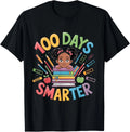 100 Days of School Shirt Afro Girl Kids 100th Day Teacher T-Shirt