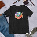 Energy-Balancing T-Shirt Abstract Spiritual Harmony Art Tee, Colorful Mind Body