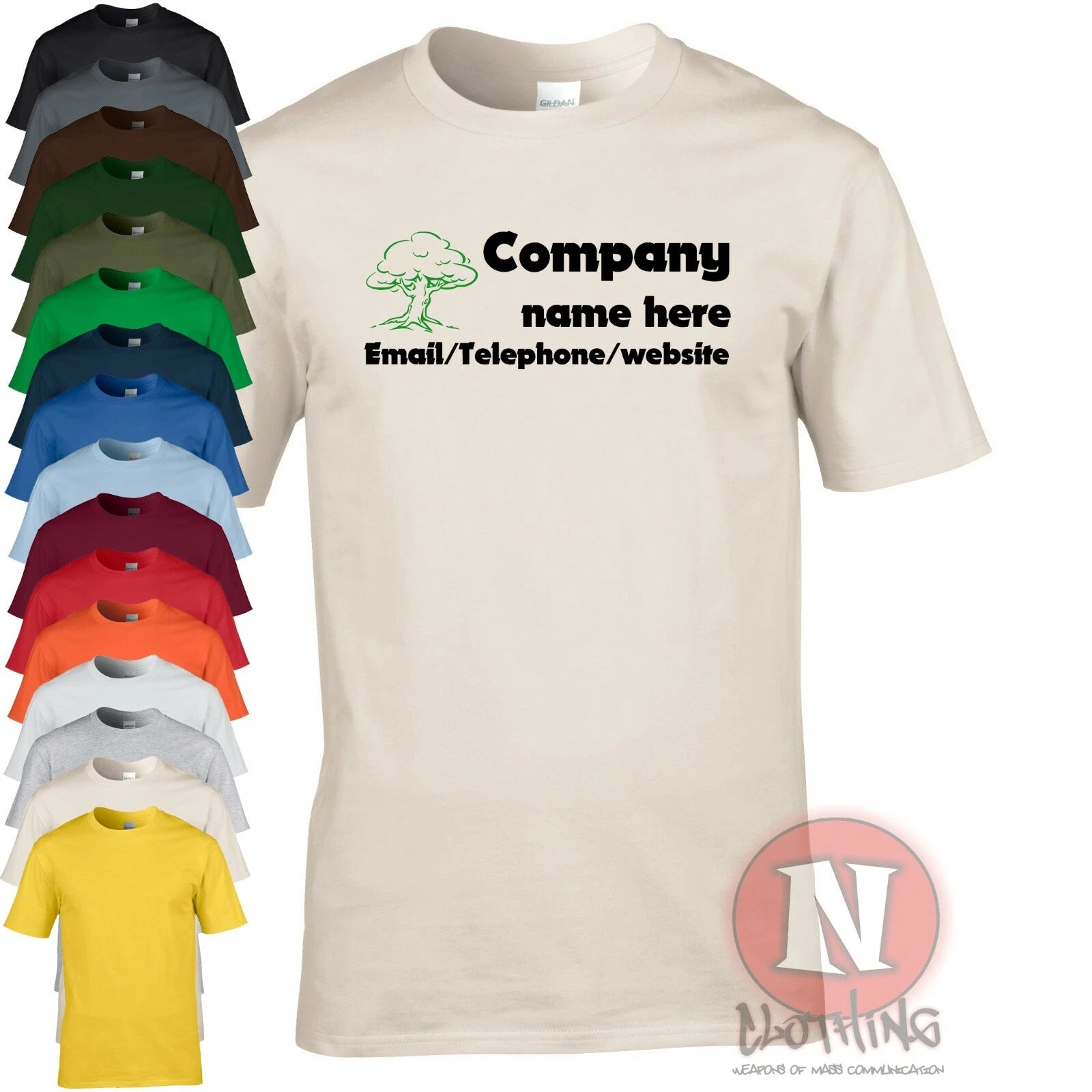 Tree surgeon arborist custom t-shirt personalise gardening work wear customize