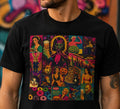 Retro Psychedelic Pop Art T Shirt 70s Style Trippy Collage Hipster Graphic Tee