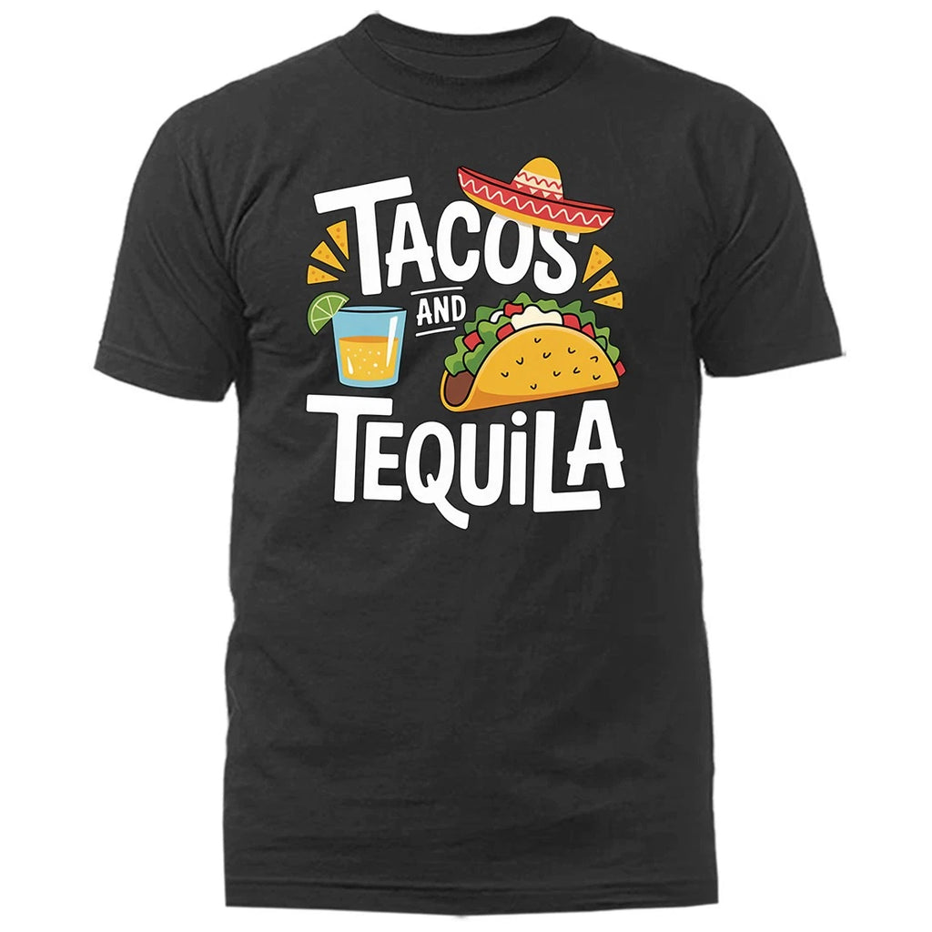 Tacos & Tequila Funny Mexican Party Cinco De Mayo T-Shirt