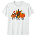 Sweater Weather Womens T-Shirt Pumpkin Spice Latte Autumn Season Gift For Her