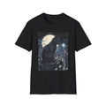 Cyberpunk Tokyo Midnight Black Cat Skyline Neon City Graphic T-Shirt Apparel