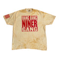 Bang Bang Niner Gang Gold & Red Tie Die T-Shirt  (New) San Francisco Edition