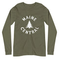 MAINE CENTRAL RAILROAD LONG SLEEVE UNISEX SHIRT VINTAGE PINE TREE PORTLAND NEW