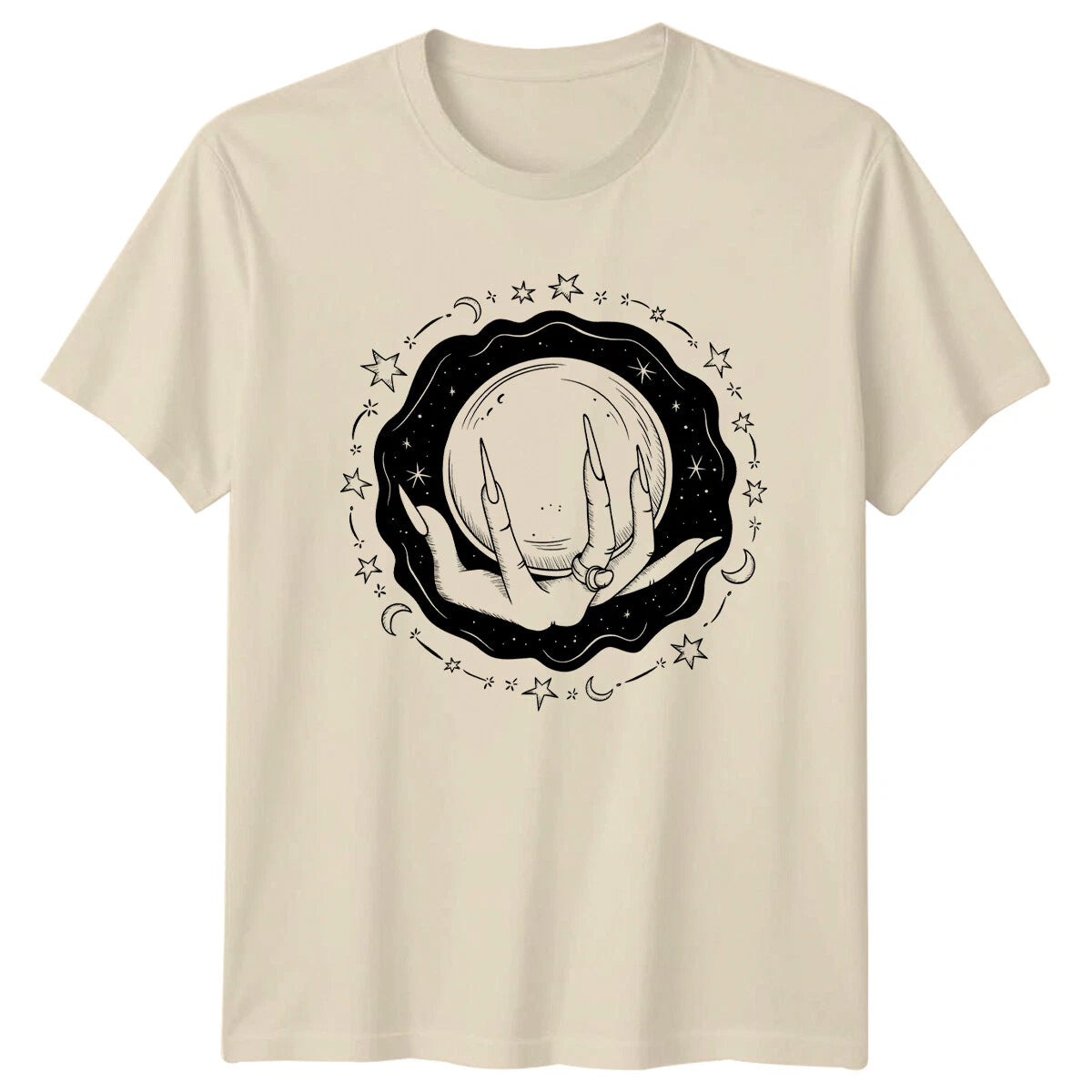 Fortune Teller Hand Moon Celestial Magic T-Shirt
