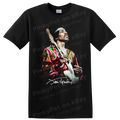 Jimi Hendrix Psychedelic Guitar Portrait Rock Music T Shirt Vintage Tee
